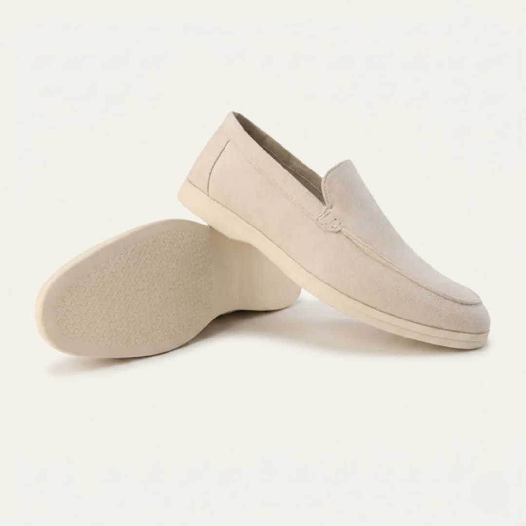 Quirin | Narrow Cut Lined Suede Loafers