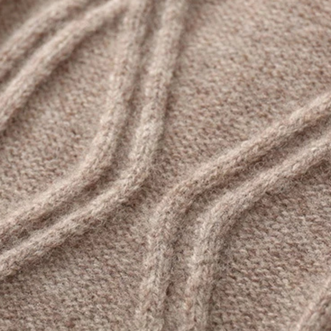 Jean-Baptiste | Cable Knit Half Zip Sweater
