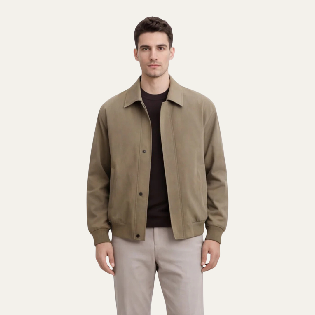 Isidore | Zip Front Twill Jacket