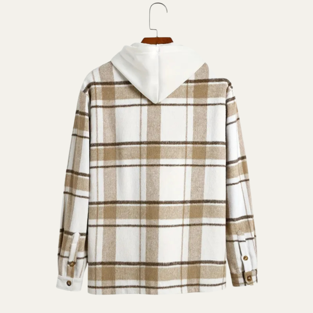 Leandre | Sherpa Backed Plaid Shirt Jacket