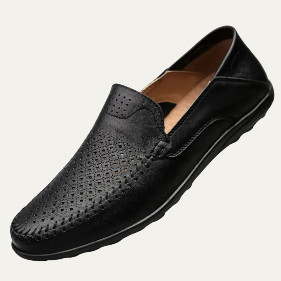 Réal | 100% Leather Perforated Loafers