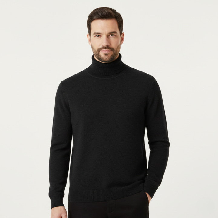 Donatien | Dense Ribbed High Neck Knit