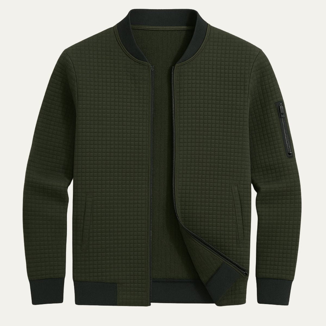 Hector | Channel Quilted Zip Jacket