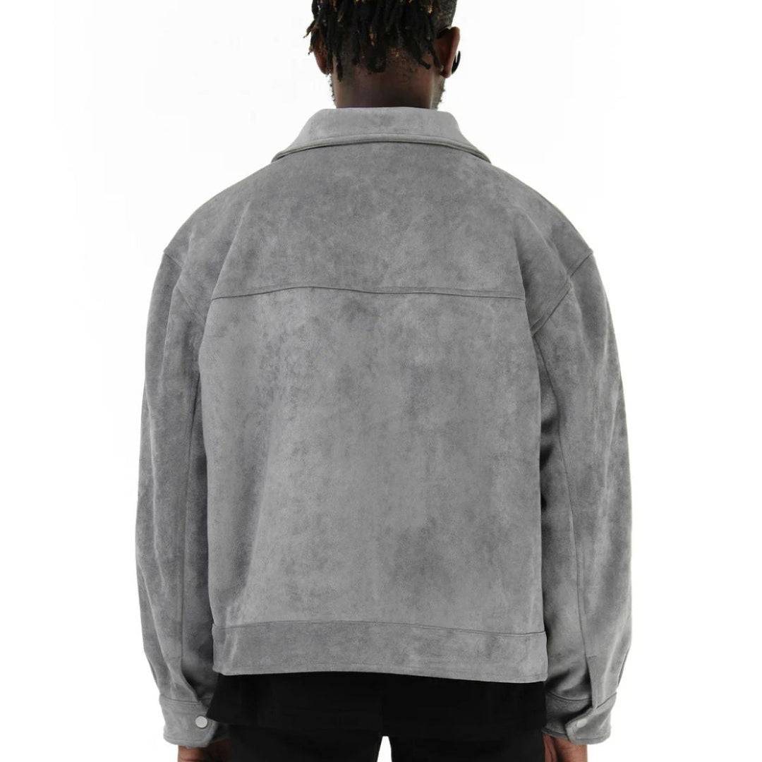 Rosario | Faux Suede Flap Pocket Jacket