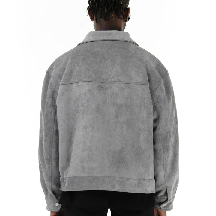 Rosario | Faux Suede Flap Pocket Jacket