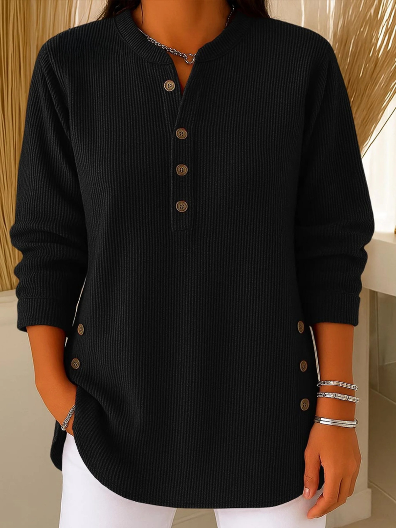 Isadora | Button Placket Knit Tunic