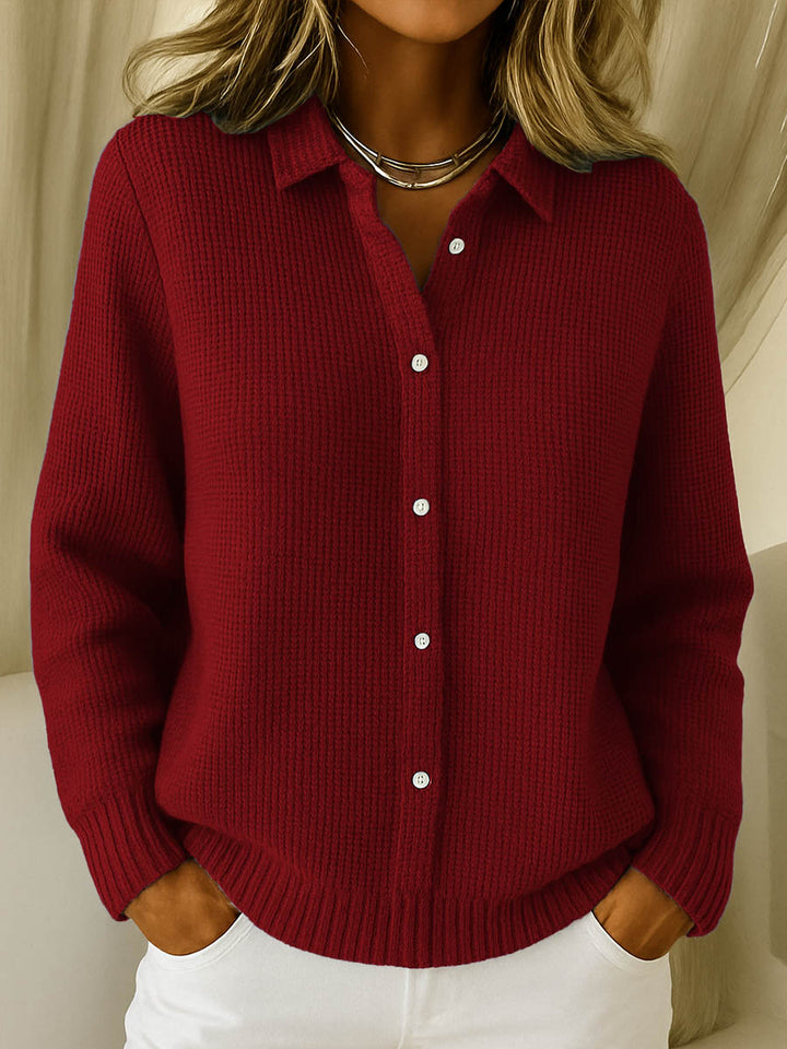 Dorothee | Fine Knit Button-Up Cardigan