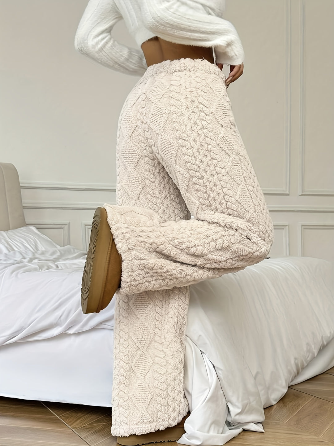 Rosalia | Plush Lined Straight Leg Trousers