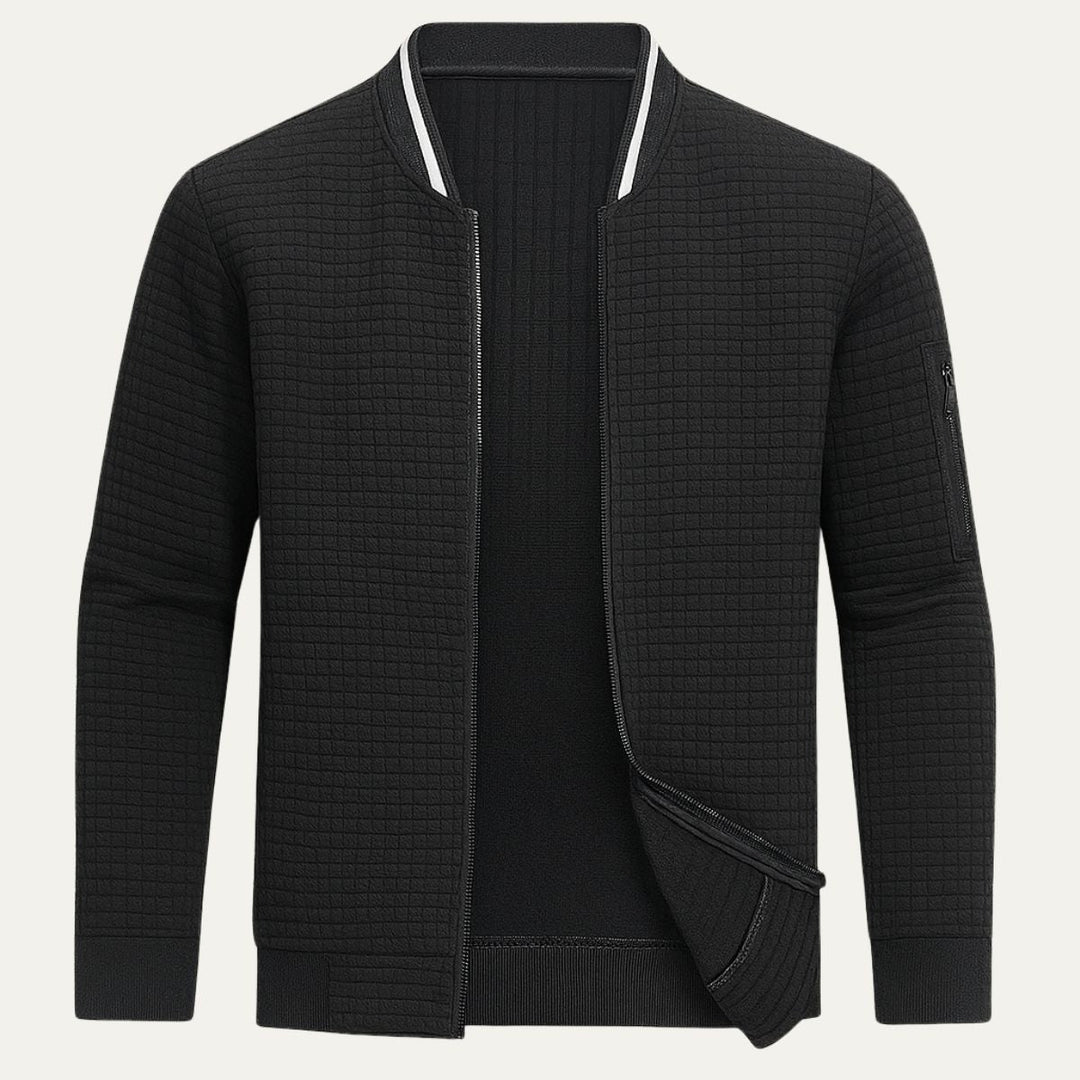 Hector | Channel Quilted Zip Jacket