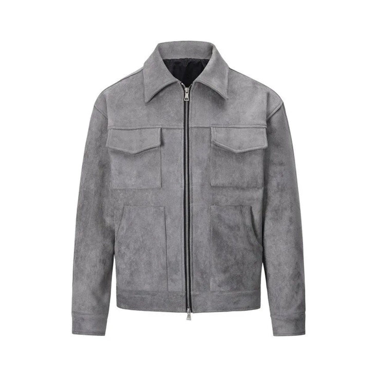 Rosario | Faux Suede Flap Pocket Jacket