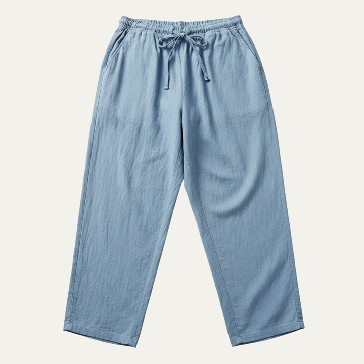 Germain | Cotton Linen Drawstring Trousers