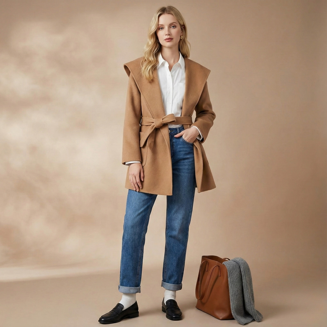Bernadette | Cashmere Blend Hooded Coat