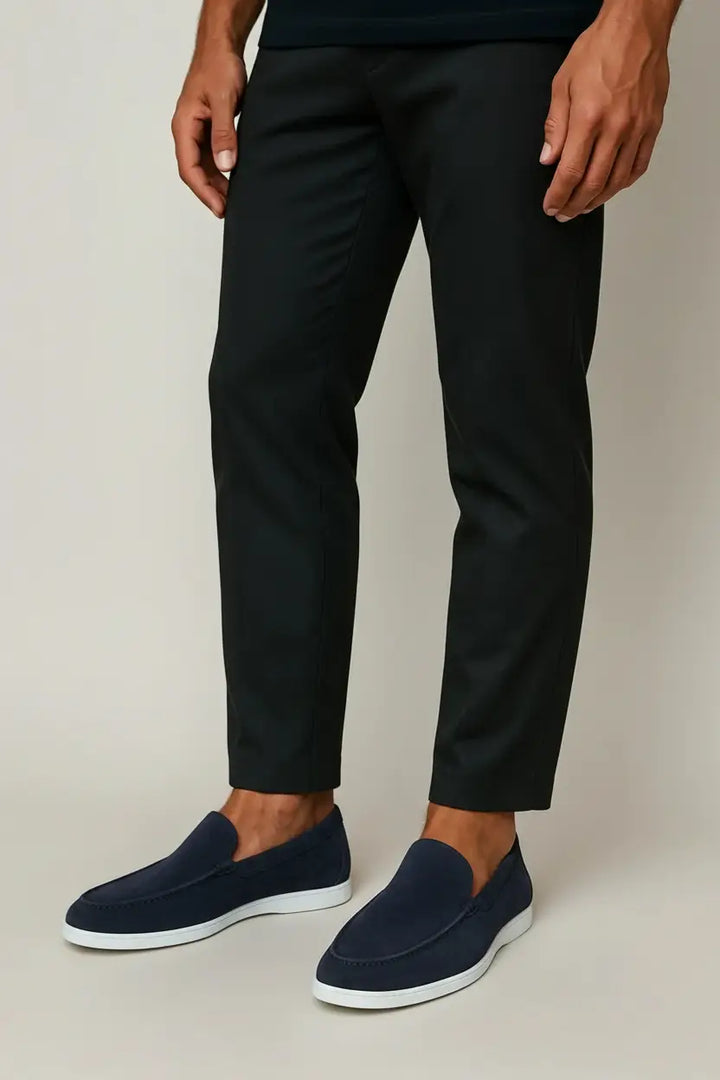 Henri | Apron Stitch Suede Loafers