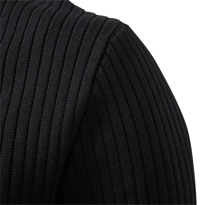 Mathieu | Ribbed Wool Henley Knit