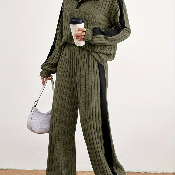 Hermance | Contrast Bound Two Piece Set