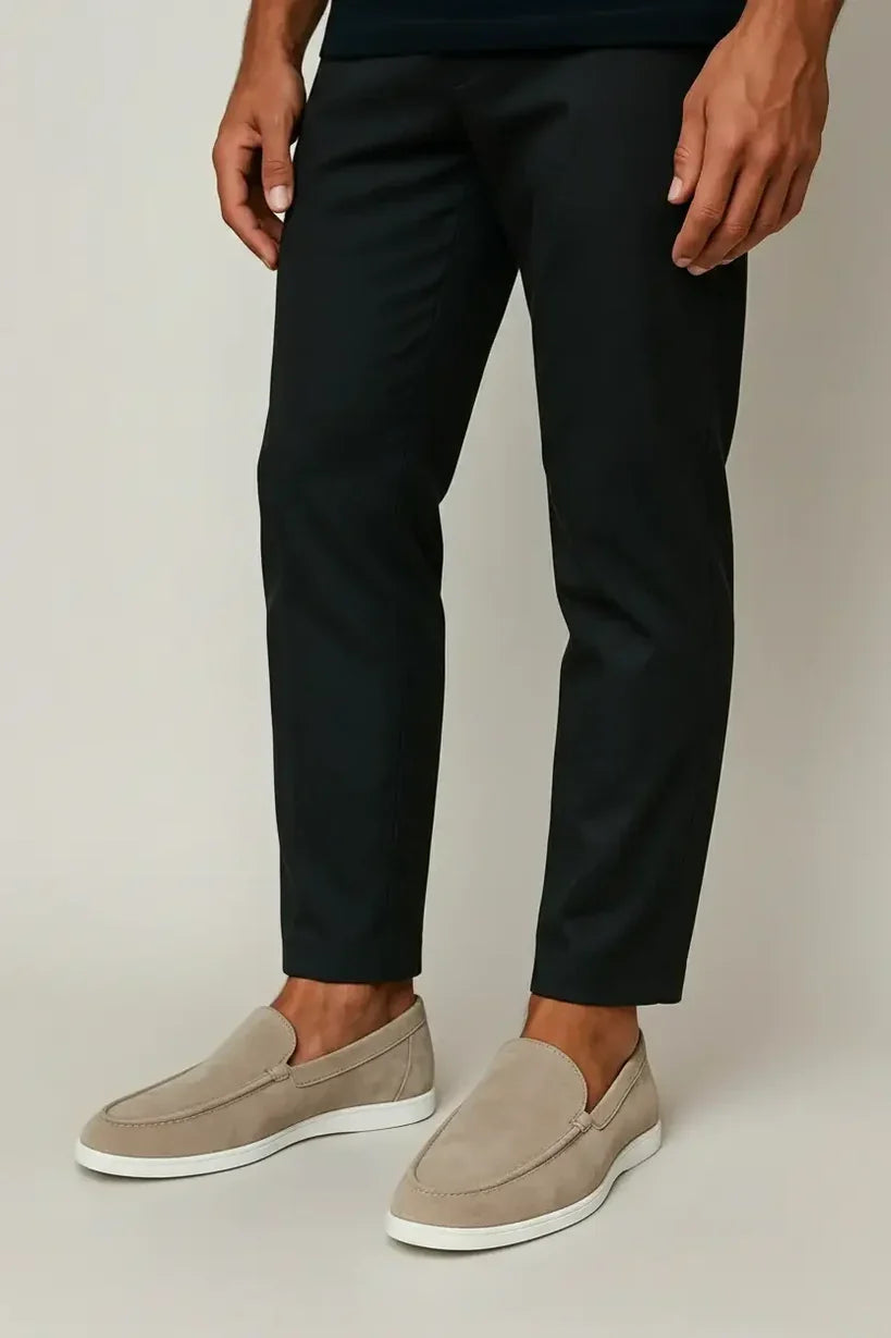 Henri | Apron Stitch Suede Loafers