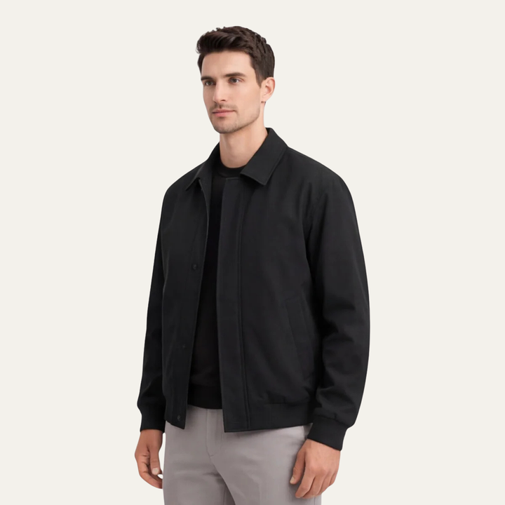 Isidore | Zip Front Twill Jacket