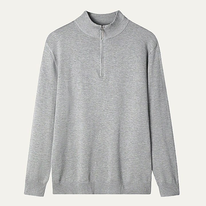 Valère | Cashmere Blend Half Zip Mock Neck