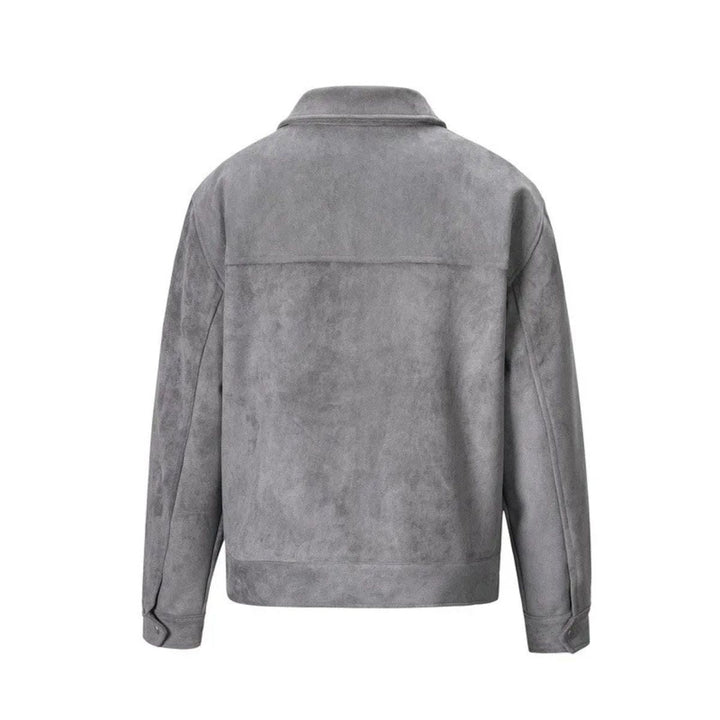 Rosario | Faux Suede Flap Pocket Jacket
