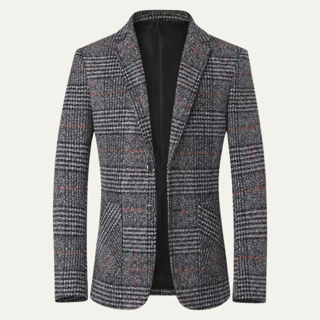 Gordon | Check Plaid Tweed Blazer