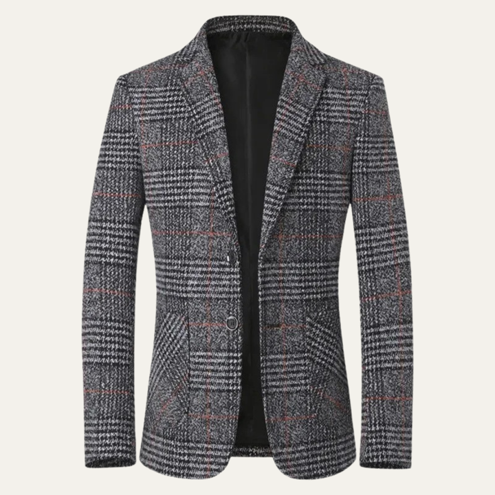 Gordon | Check Plaid Tweed Blazer