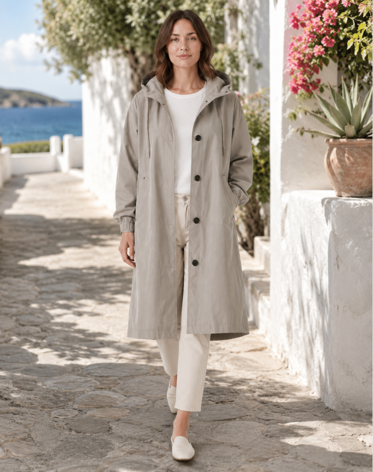Adelaide | Hooded Water-Resistant Trench