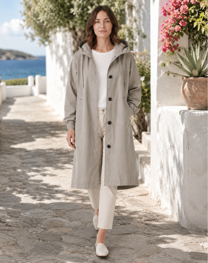 Adelaide | Hooded Water-Resistant Trench
