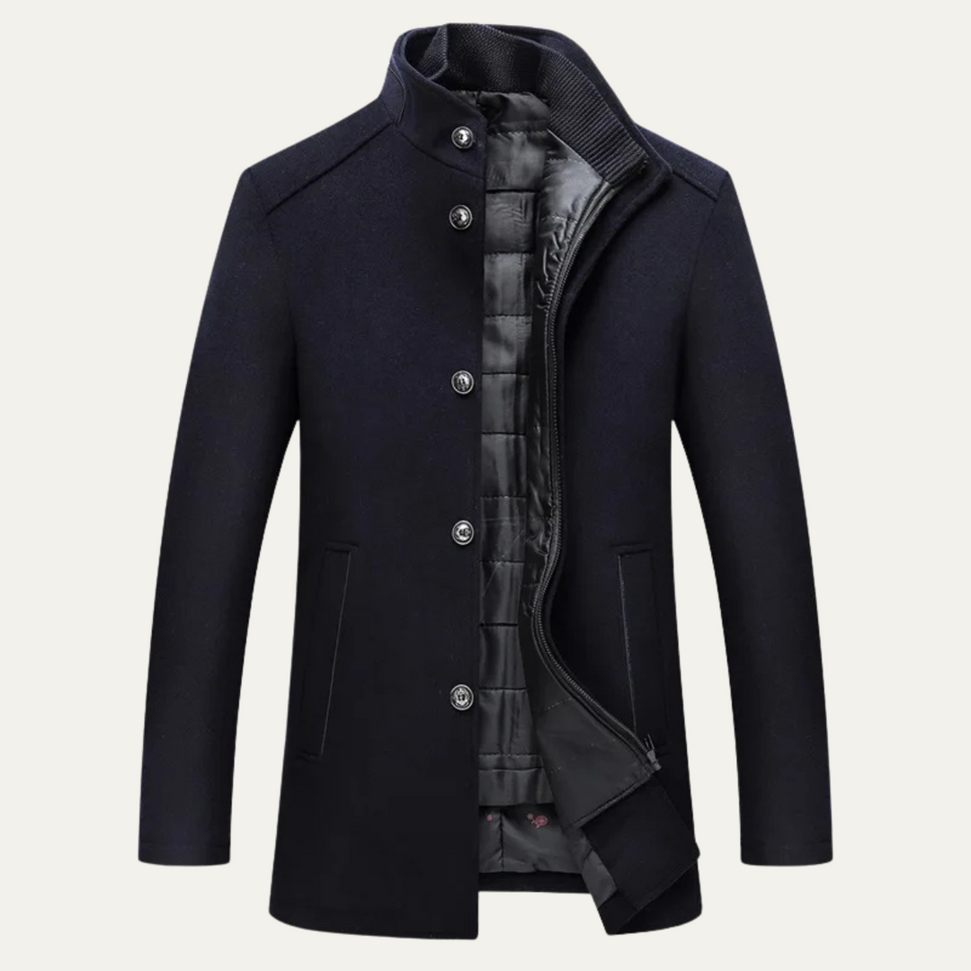 Wilfrid | Quilted Stand Collar Coat