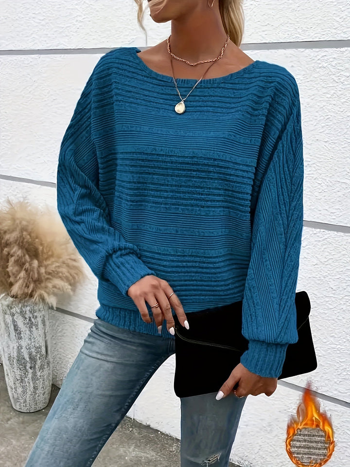 Jane | Fine Knit Crew Neck Tee