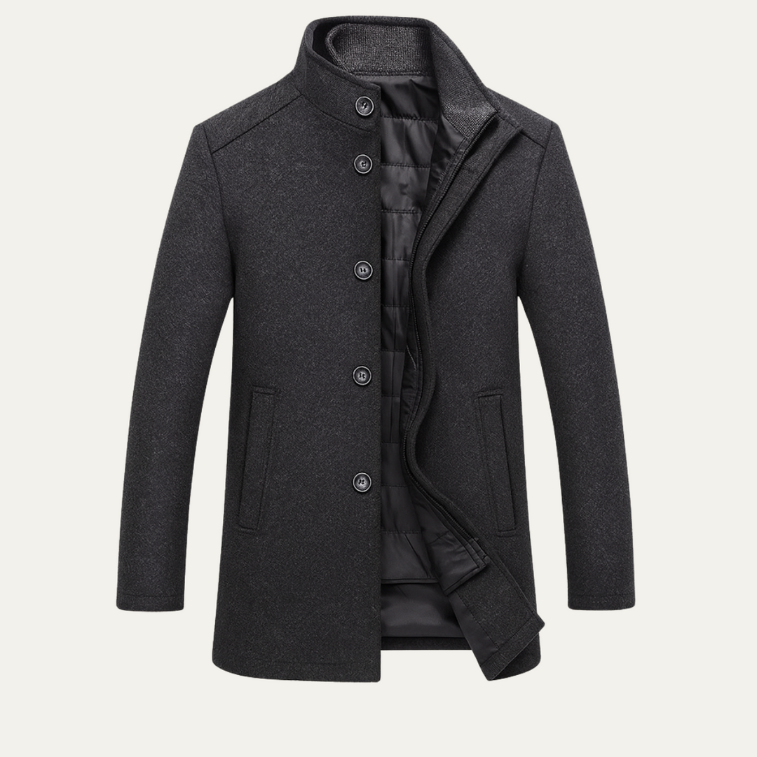 Wilfrid | Quilted Stand Collar Coat