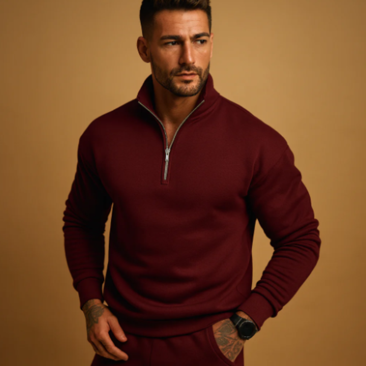 Genereux | Brushed Knit Half Zip