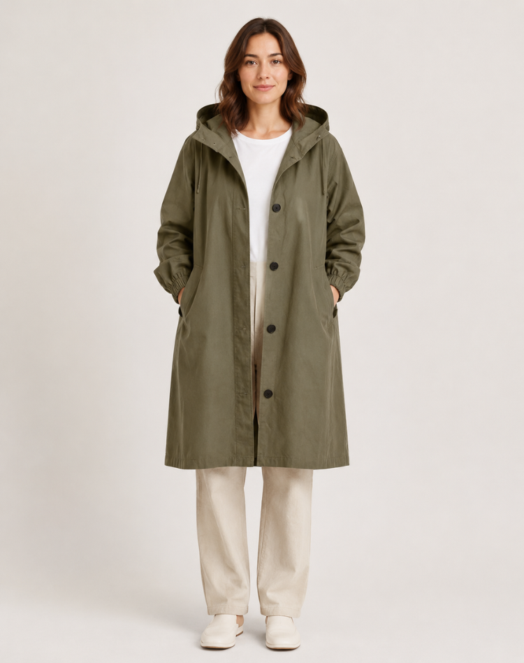 Adelaide | Hooded Water-Resistant Trench