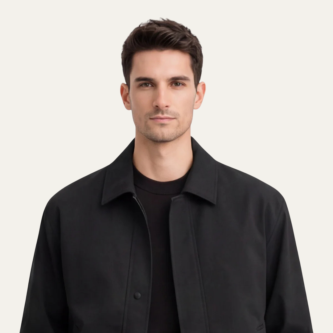 Isidore | Zip Front Twill Jacket