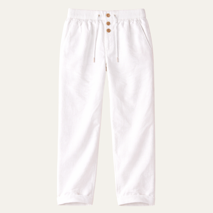 Alban | Straight Leg Cotton Trousers
