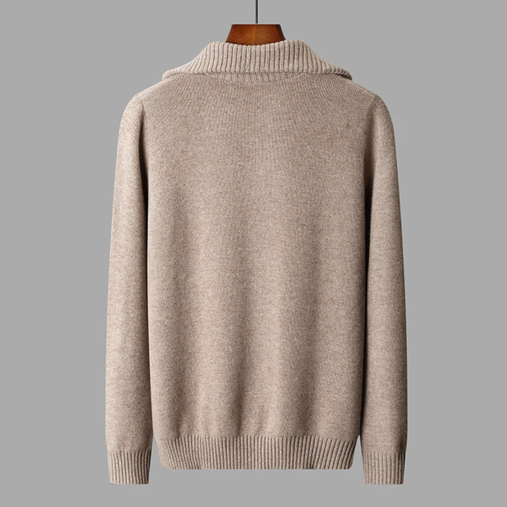 Jean-Baptiste | Cable Knit Half Zip Sweater