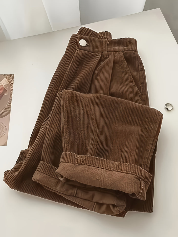 Scholastique | Woven Drape Wide Leg Pants