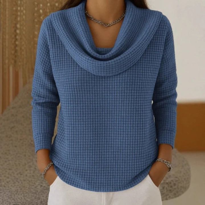 Sylvanie | Waffle Knit Collar Sweater