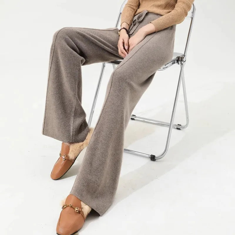 Hectorine | Merino Wool Wide Leg Trousers