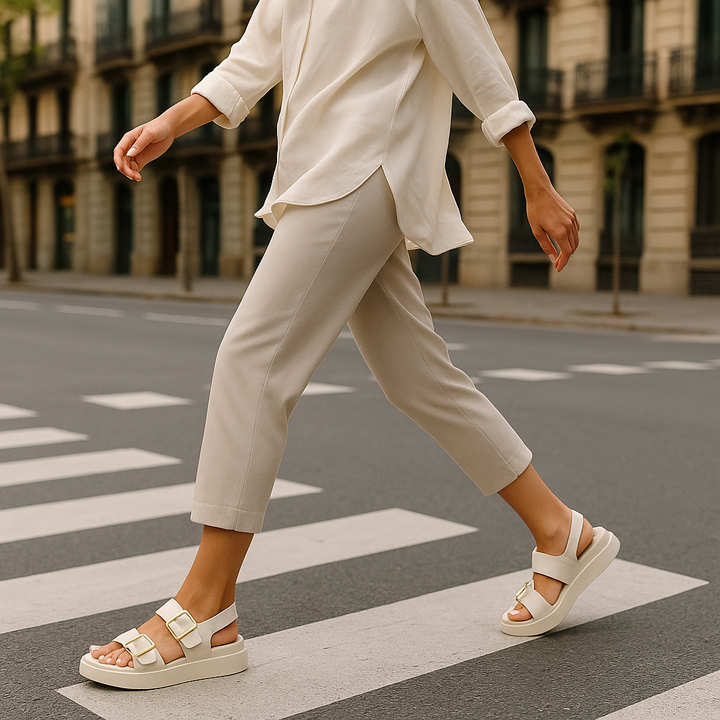 Cesarine | Double Buckle Platform Sandals