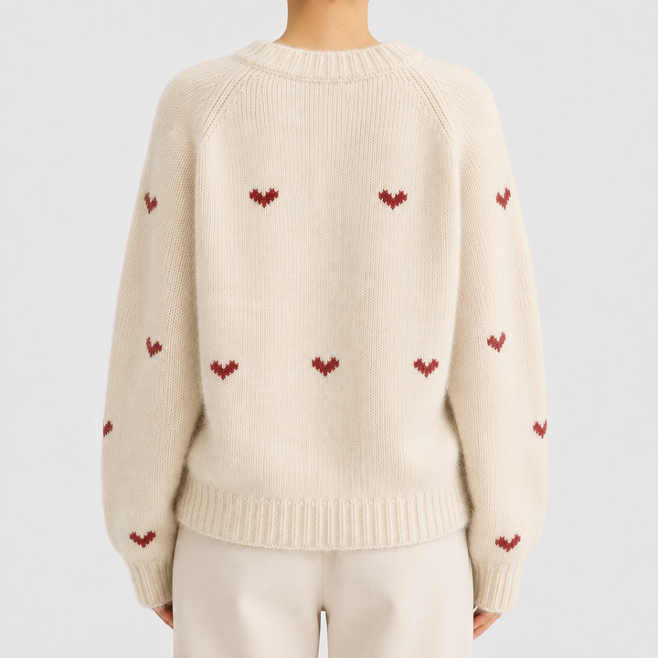 Janet | Raglan Crew Neck Wool Sweater