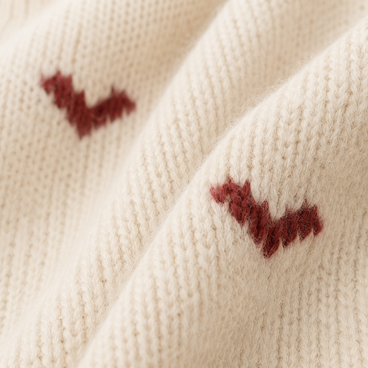 Janet | Raglan Crew Neck Wool Sweater