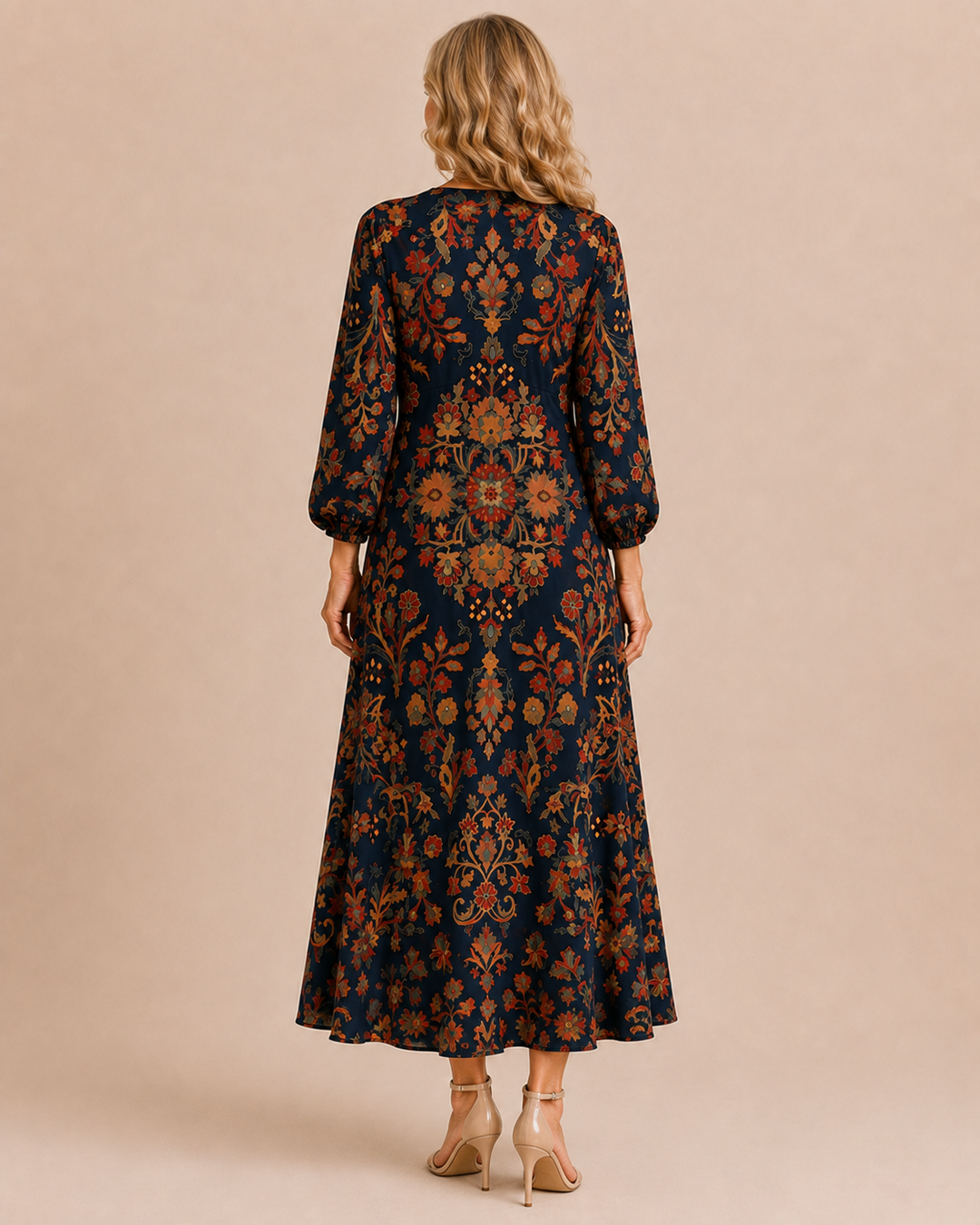 Clémentine | 55% Linen Long Sleeve Dress