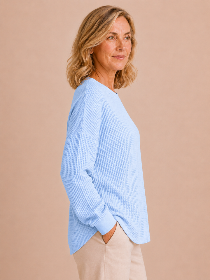 Florina | Textured Weave Wool Sweater