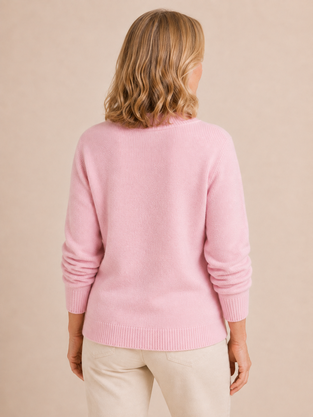 Louisa | Deep V-Neck Wool Sweater