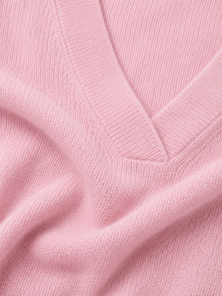 Louisa | Deep V-Neck Wool Sweater
