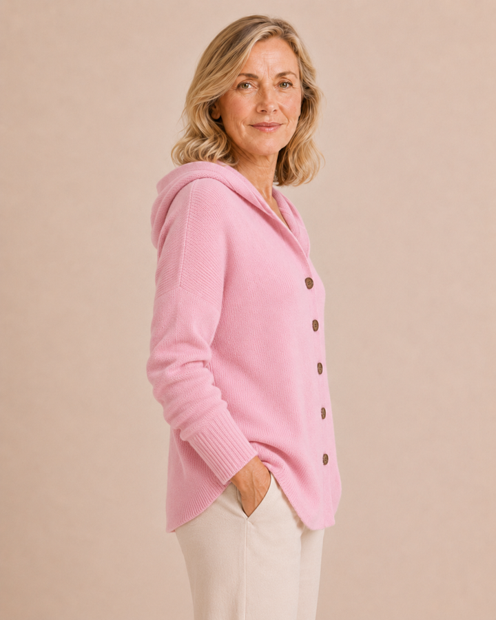 Marjolaine | Hooded Knit Cardigan