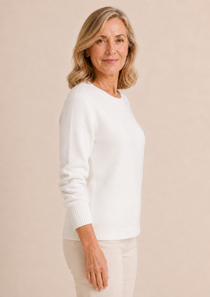 Elvire | Fine Knit Crew Neck Sweater