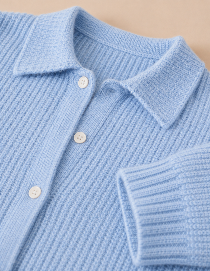 Dorothee | Fine Knit Button-Up Cardigan