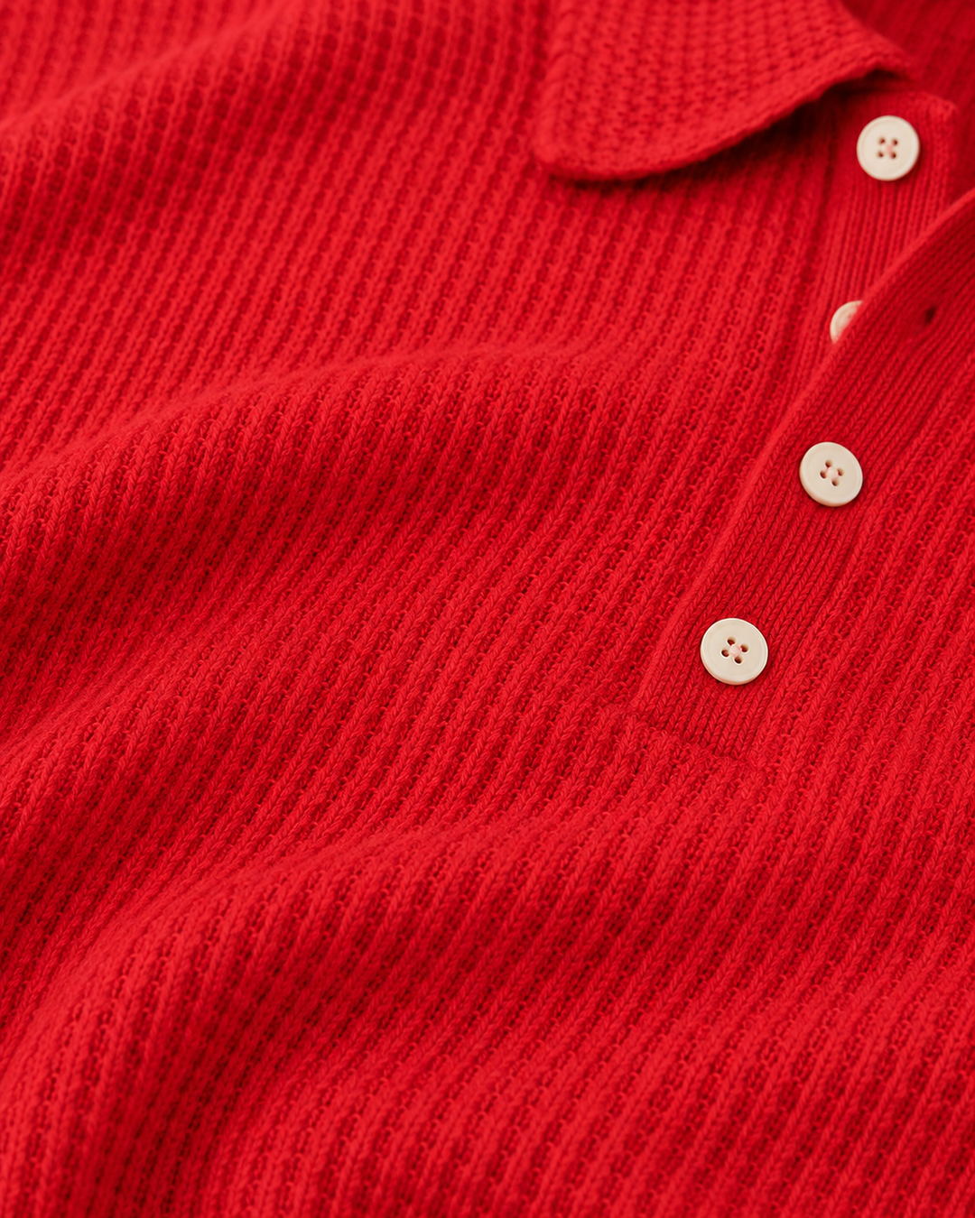 Lauraine | Textured Knit Polo Sweater