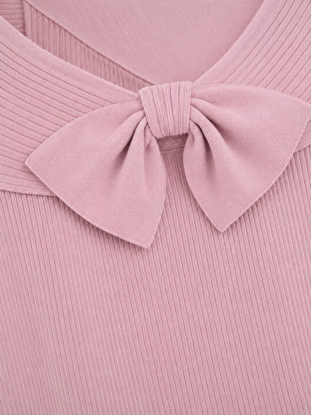 Yolaine | Wide Bow Collar Sweater